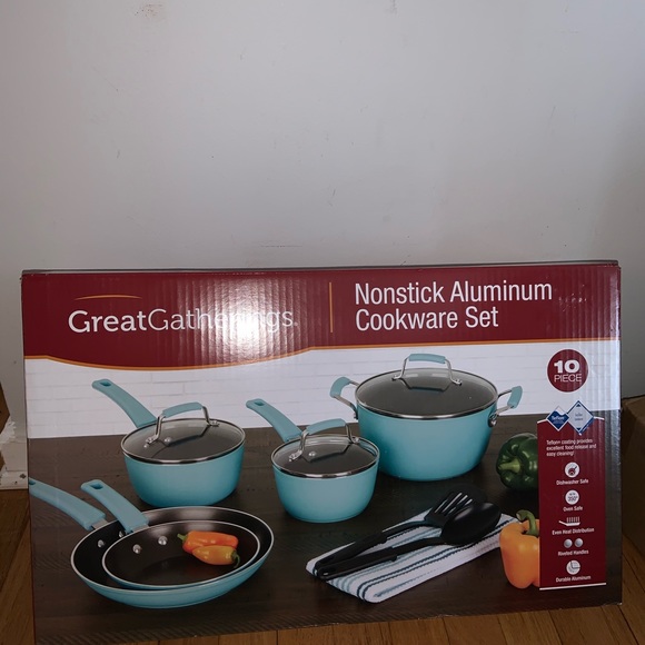 Blue pan set